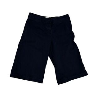 J Crew Blue Shorts Classic‎ twill Chino Sz 6 Classic Prep flat front